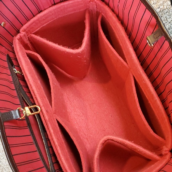 Louis Vuitton NEVERFULL MM Damier Ebene in cherry - Picture 4 of 16